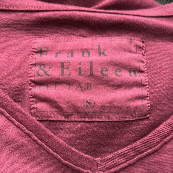 FRANK and EILEEN Tee Lab V Neck Top Long Sleeve Shirt Basic Cotton Sz S - Picture 6 of 10